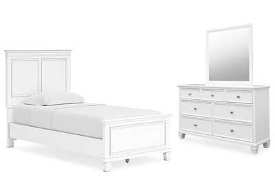 Fortman Twin Panel Bed, Dresser and Mirror,Signature Design By Ashley