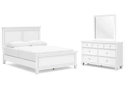 Fortman Queen Panel Bed with Mirrored Dresser,Signature Design By Ashley