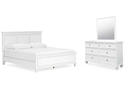 Image for Fortman King Panel Bed, Dresser and Mirror