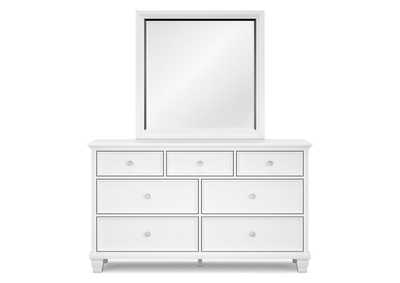 Fortman Queen Panel Bed with Mirrored Dresser and Chest,Signature Design By Ashley