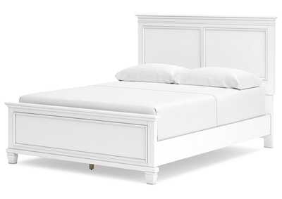 Fortman Queen Panel Bed with Mirrored Dresser and Nightstand,Signature Design By Ashley