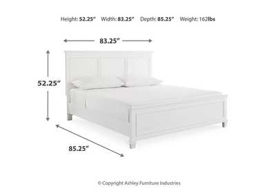 Fortman King Panel Bed, Dresser and Mirror,Signature Design By Ashley