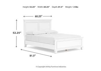 Fortman Full Panel Bed with Mirrored Dresser,Signature Design By Ashley