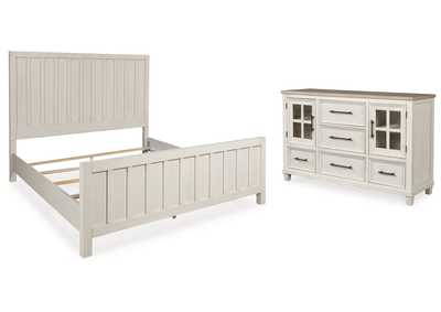 Shaybrock California King Panel Bed with Dresser