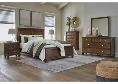 Danabrin Queen Panel Bed with Mirrored Dresser and Nightstand,Signature Design By Ashley