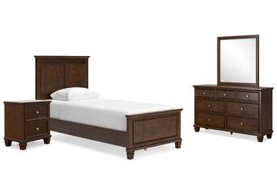 Danabrin Twin Panel Bed with Mirrored Dresser and Nightstand,Signature Design By Ashley