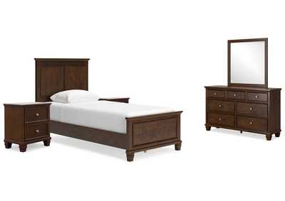 Danabrin Twin Panel Bed with Mirrored Dresser and 2 Nightstands,Signature Design By Ashley