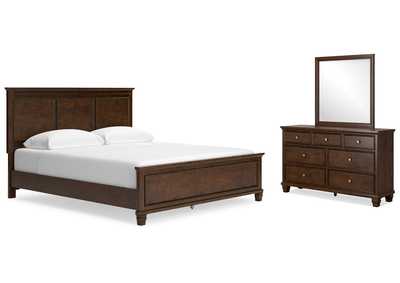 Danabrin California King Panel Bed, Dresser and Mirror