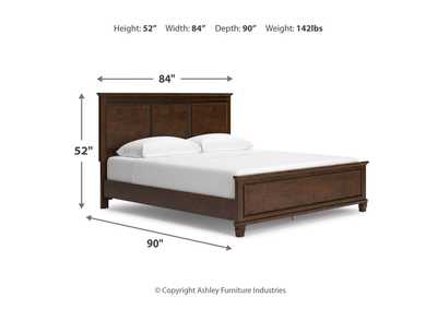 Danabrin California King Panel Bed with Mirrored Dresser and 2 Nightstands,Signature Design By Ashley