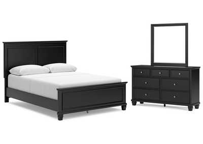 Lanolee Queen Panel Bed, Dresser and Mirror