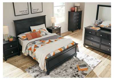 Lanolee Full Panel Bed with Mirrored Dresser, Chest and 2 Nightstands,Signature Design By Ashley