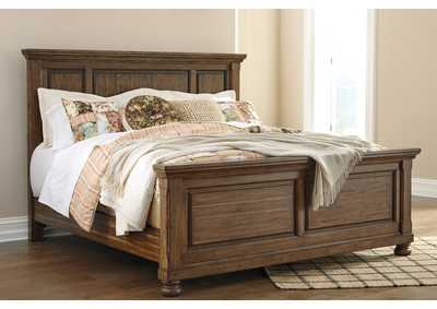 Flynnter California King Panel Bed with Mirrored Dresser and Chest,Signature Design By Ashley