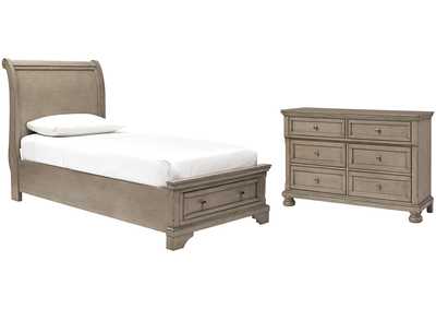 Image for Lettner Twin Sleigh Bed with Dresser