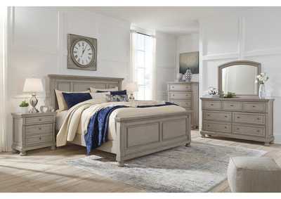 Lettner Queen Panel Bed with Mirrored Dresser and 2 Nightstands,Signature Design By Ashley