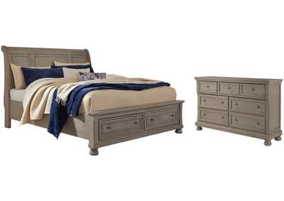 Image for Lettner California King Sleigh Bed with Dresser