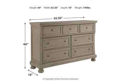 Lettner California King Panel Bed with Dresser,Signature Design By Ashley