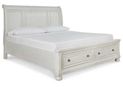 Robbinsdale California King Sleigh Bed with Storage with Dresser,Signature Design By Ashley