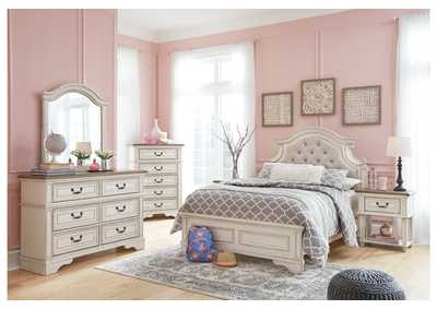 Realyn Full Panel Bed with Mirrored Dresser, Chest and Nightstand,Signature Design By Ashley