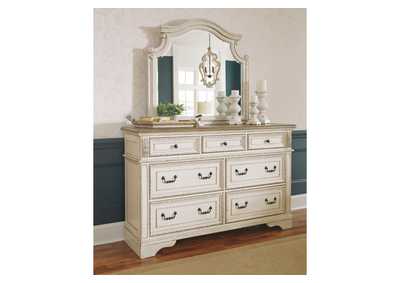 Realyn King Panel Bed with Mirrored Dresser and 2 Nightstands,Signature Design By Ashley