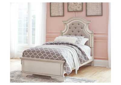 Realyn Twin Panel Bed with Mirrored Dresser,Signature Design By Ashley