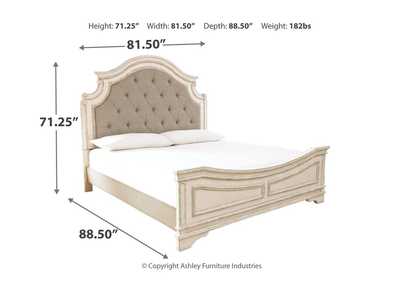 Realyn King Upholstered Panel Bed with Dresser,Signature Design By Ashley