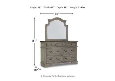 Lodenbay Queen Upholstered Panel Bed, Dresser, Mirror, Chest and Nightstand,Signature Design By Ashley