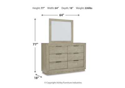 Hennington Dresser and Mirror,Millennium