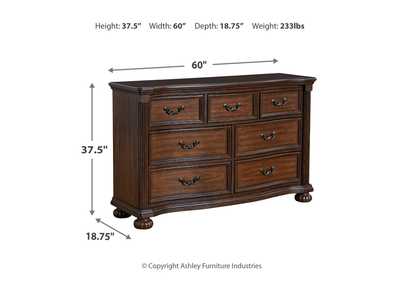 Lavinton California King Poster Bed with Dresser,Signature Design By Ashley