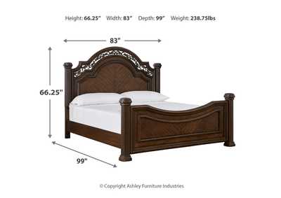 Lavinton California King Poster Bed,Signature Design By Ashley