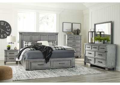 Russelyn California King Storage Bed with Mirrored Dresser, Chest and 2 Nightstands,Signature Design By Ashley