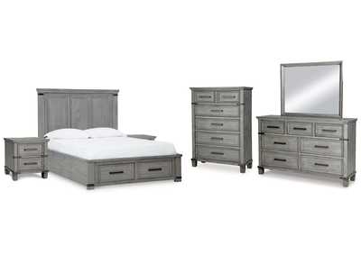 Image for Russelyn Queen Panel Storage Bed, Dresser, Mirror, Chest and 2 Nightstands