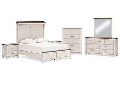 Darborn Queen Panel Bed with Mirrored Dresser, Chest and 2 Nightstands,Signature Design By Ashley