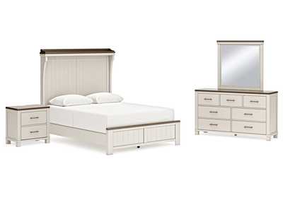 Darborn Queen Panel Bed with Mirrored Dresser and Nightstand,Signature Design By Ashley