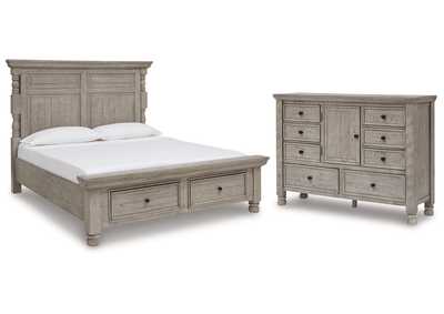 Image for Harrastone King Panel Bed with Dresser