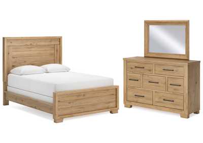 Galliden Queen Panel Bed with Mirrored Dresser,Signature Design By Ashley