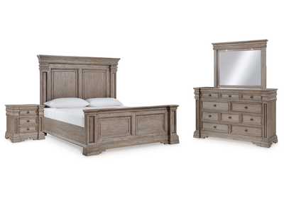 Blairhurst Queen Panel Bed with Mirrored Dresser and Nightstand,Signature Design By Ashley