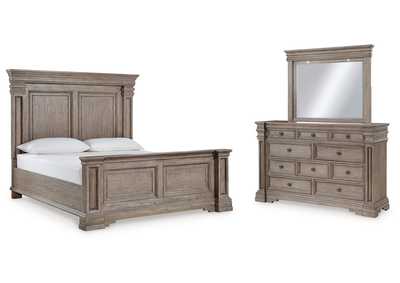 Blairhurst California King Panel Bed with Mirrored Dresser,Signature Design By Ashley