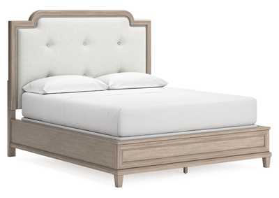 Jorlaina California King Upholstered Panel Bed