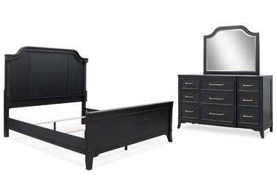 Image for Welltern Queen Panel Bed with Mirrored Dresser