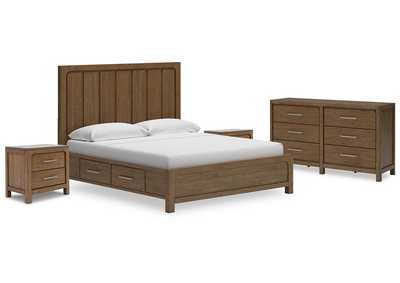 Cabalynn California King Panel Storage Bed with Dresser and 2 Nightstands,Signature Design By Ashley