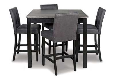 Image for Garvine Counter Height Dining Table and Bar Stools (Set of 5)