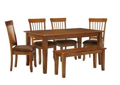 Berringer Dining Table and 4 Chairs and Bench,Ashley