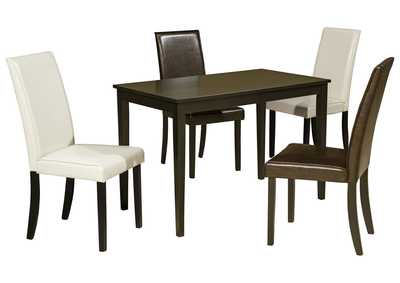 Kimonte Dining Table and 4 Chairs,Signature Design By Ashley