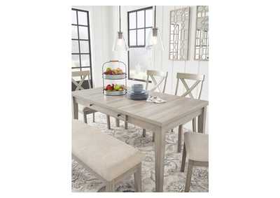Parellen Dining Table, 4 Chairs and Bench,Signature Design By Ashley