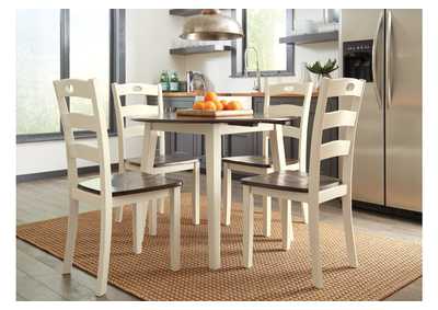Woodanville Dining Table with 4 Chairs,Signature Design By Ashley