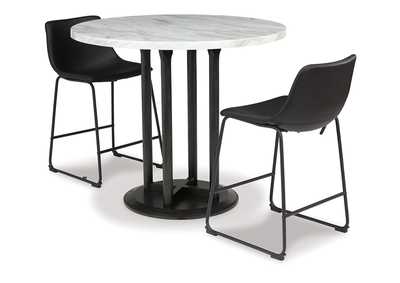 Centiar Counter Height Dining Table and 2 Barstools,Signature Design By Ashley