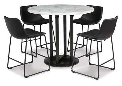 Centiar Counter Height Dining Table and 4 Barstools,Signature Design By Ashley