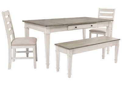 Skempton Dining Table and 2 Chairs and Bench,Signature Design By Ashley