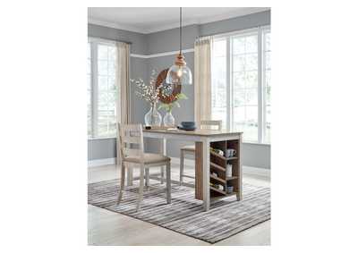 Skempton Counter Height Dining Table and 2 Barstools,Signature Design By Ashley