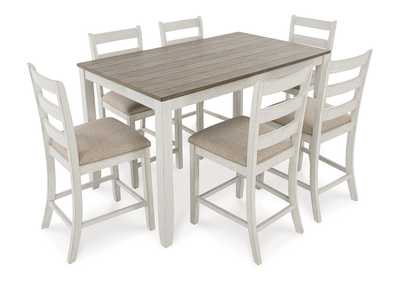 Skempton Counter Height Dining Table and Bar Stools (Set of 7),Signature Design By Ashley